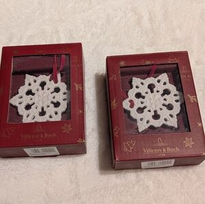 Villeroy & Boch Festive White Snowflake Set